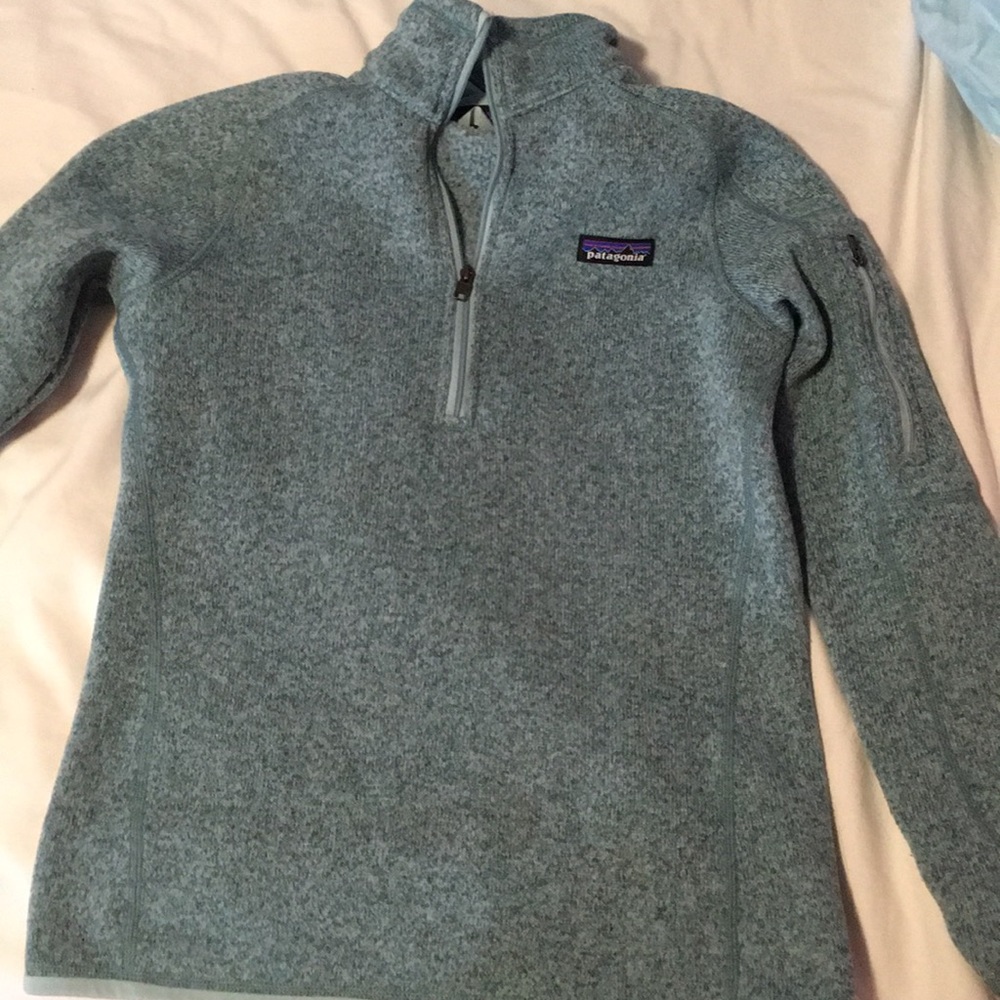blue patagonia jacket